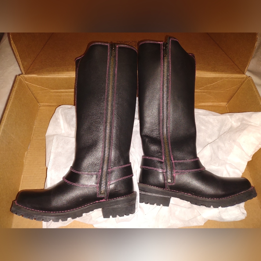 Milwaukee Motorcycle Style Knee High Boots - Brand New in Box - Picture 6 of 15